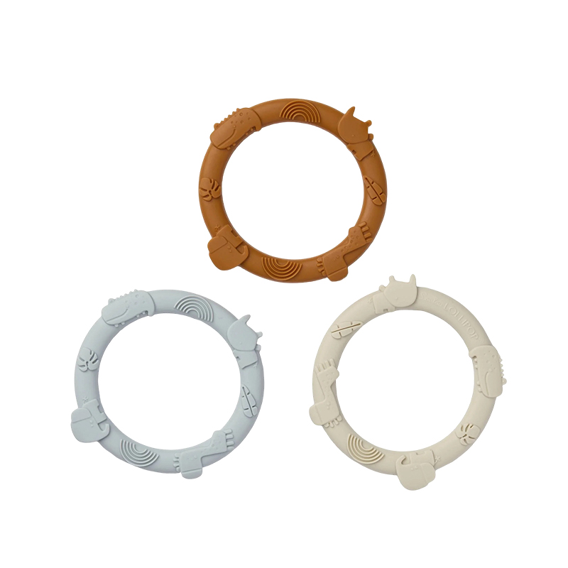 Silicone Teether Ring Set