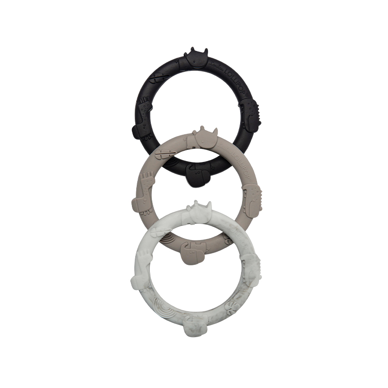 Silicone Teether Ring Set