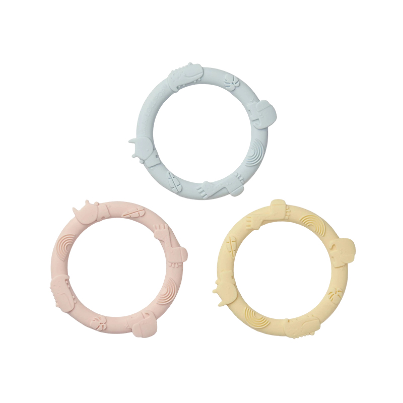 Silicone Teether Ring Set